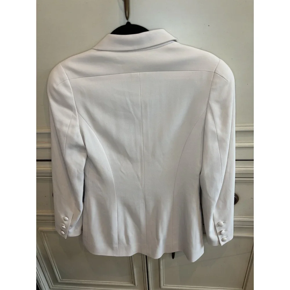 Chanel Boutique Vintage 1997 Cruise Collection Beige Blazer Buttons Size 38 Wool